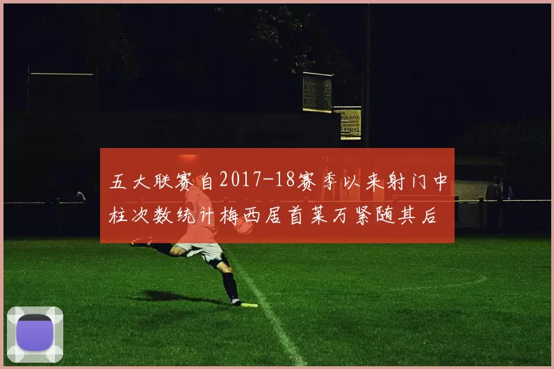 五大联赛自2017-18赛季以来射门中柱次数统计梅西居首莱万紧随其后